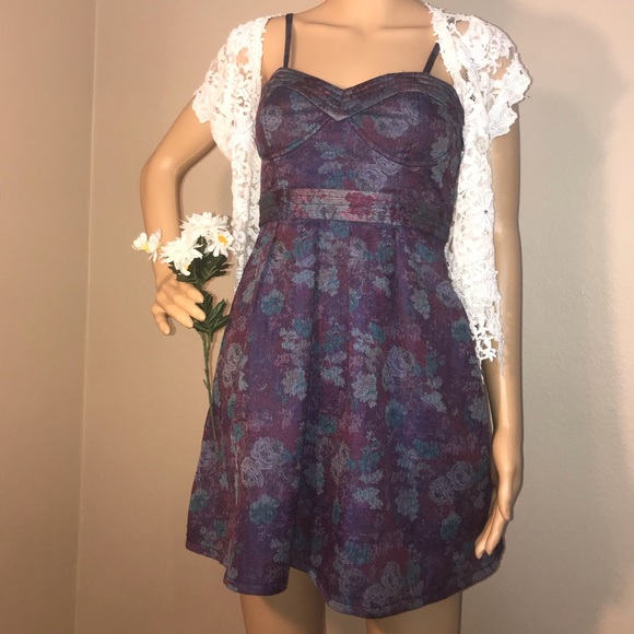 Free People Floral Tapestry Dress Elena Gilbert - Picture 5 of 16